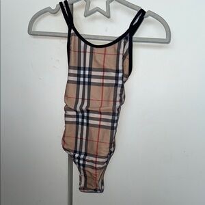 230.00 Burberry Plaid Swimsuit